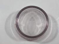 Antique H41 Light Purple Amethyst Diamond Ribbon Pattern 3 3/4" Wide Glass Jar