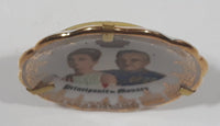 Vintage Principaute de Monaco Grace Kelly and Prince Rainier 2 1/8" Miniature Porcelain Plate Made in Monte Carlo