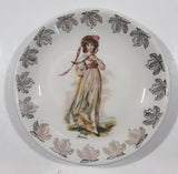 Vintage Wood & Sons Burslem England "Pinky" Lawrence Gold Leaf Pattern 4 3/8" Plate