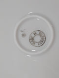 Antique German Colorful Birds and Pink Flower Themed Orange Amber Lustreware 9 1/4" Hand Painted Porcelain Bowl