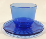 Cobalt Blue Saucer and Cup Style Votive Candle Holder