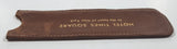 Vintage Hotel Times Square In the heart of New York 5" Long Brown Leather Comb Sleeve