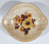 Vintage Old Foley James Kent Yellow Flower Themed 5 3/4" Wide Pedestal Soap Dish