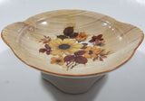 Vintage Old Foley James Kent Yellow Flower Themed 5 3/4" Wide Pedestal Soap Dish