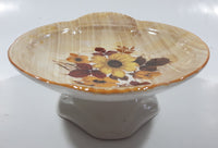 Vintage Old Foley James Kent Yellow Flower Themed 5 3/4" Wide Pedestal Soap Dish