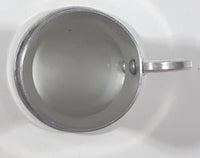 Vintage Clear Bottom Metal Shot Glass Shooter with Handle Made in Hong Kong