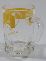 Vintage Texas "T" A Whole Lot of Texas In Saskatoon 2 OZ Shot Glass Shooter with Handle Made in France