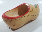 Vintage Holland Dutch Windmill 6 1/4" Long Hand Painted Wood Clog Shoe