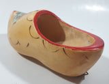 Vintage Holland Dutch Windmill 6 1/4" Long Hand Painted Wood Clog Shoe