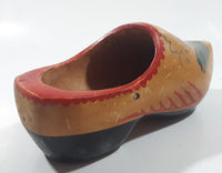 Vintage Holland Dutch Sailboat 7" Long Hand Painted Wood Clog Shoe