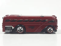 2005 Hot Wheels Red Lines Surfin' School Bus Metalflake Red Die Cast Toy Car Vehicle