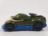 2016 Hot Wheels Super Mario Character Cars Luigi Metalflake Olive Green Die Cast Toy Race Car Vehicle