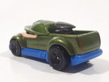 2016 Hot Wheels Super Mario Character Cars Luigi Metalflake Olive Green Die Cast Toy Race Car Vehicle