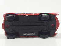 2003 Maisto Marvel Comics '57 Chevrolet Corvette Captain America Marvel Red Die Cast Toy Car Vehicle