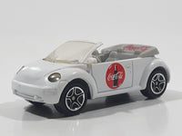 2000 Matchbox Coca-Cola Coke Brand Concept 1 VW Beetle Convertible White Die Cast Toy Car Vehicle