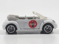 2000 Matchbox Coca-Cola Coke Brand Concept 1 VW Beetle Convertible White Die Cast Toy Car Vehicle