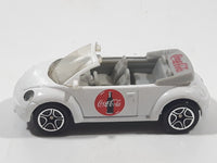 2000 Matchbox Coca-Cola Coke Brand Concept 1 VW Beetle Convertible White Die Cast Toy Car Vehicle