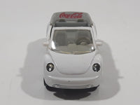 2000 Matchbox Coca-Cola Coke Brand Concept 1 VW Beetle Convertible White Die Cast Toy Car Vehicle