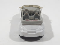 2000 Matchbox Coca-Cola Coke Brand Concept 1 VW Beetle Convertible White Die Cast Toy Car Vehicle