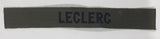 US Army Name Tape Olive Green Colored 1" x 6 5/8" Fabric Patch Badge Leclerc