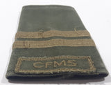Vintage Canadian Forces Medical Services CFMS Two Stripes 2 7/8" x 4 1/4" Shoulder Fabric Patch Badge