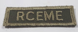 Vintage Royal Canadian Army RCEME Electrical Mechanical Engineers 3/4" x 2 1/4" Bar Shoulder Fabric Patch Badge