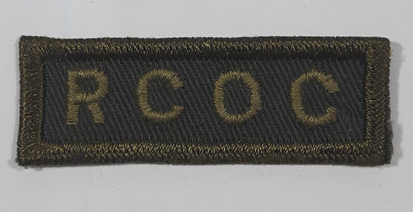 Vintage Royal Canadian Army RCOC Ordnance Corps 3/4" x 2 1/4" Bar Shoulder Fabric Patch Badge