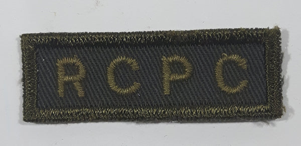 Vintage Royal Canadian Army RCPC Postal Corps 3/4" x 2 1/4" Bar Shoulder Fabric Patch Badge