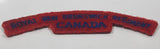 Vintage Royal New Brunswick Regiment Canada 1 3/8" x 5 1/4" Shoulder Fabric Patch Badge