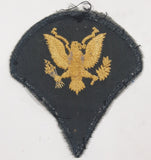 Vintage US Army Specialist Gold Eagle 2 3/4" x 3" Shoulder Fabric Patch Badge