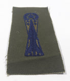 Vintage USAF US Air Force Missile Maintenance Dark Blue Thread Olive Green 2" x 4 1/2" Fabric Patch Badge Insignia