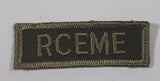 Vintage Royal Canadian Army RCEME Electrical Mechanical Engineers 3/4" x 2 1/4" Bar Shoulder Fabric Patch Badge