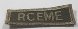 Vintage Royal Canadian Army RCEME Electrical Mechanical Engineers 3/4" x 2 1/4" Bar Shoulder Fabric Patch Badge