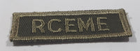 Vintage Royal Canadian Army RCEME Electrical Mechanical Engineers 3/4" x 2 1/4" Bar Shoulder Fabric Patch Badge