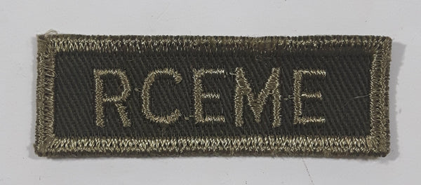 Vintage Royal Canadian Army RCEME Electrical Mechanical Engineers 3/4" x 2 1/4" Bar Shoulder Fabric Patch Badge