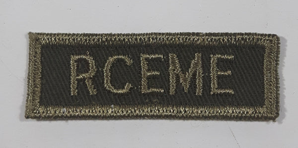 Vintage Royal Canadian Army RCEME Electrical Mechanical Engineers 3/4" x 2 1/4" Bar Shoulder Fabric Patch Badge