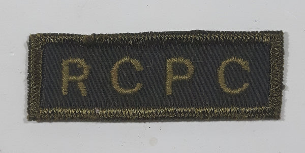 Vintage Royal Canadian Army RCPC Postal Corps 3/4" x 2 1/4" Bar Shoulder Fabric Patch Badge