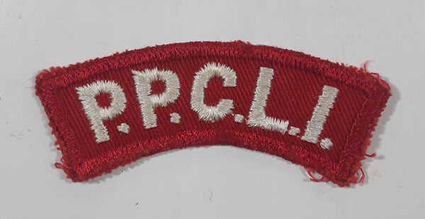 Vintage P.P.C.L.I. Princess Patricia's Canadian Light Infantry 1" x 2 7/8" Shoulder Fabric Patch Badge