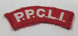 Vintage P.P.C.L.I. Princess Patricia's Canadian Light Infantry 1" x 2 7/8" Shoulder Fabric Patch Badge