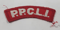 Vintage P.P.C.L.I. Princess Patricia's Canadian Light Infantry 1" x 2 7/8" Shoulder Fabric Patch Badge