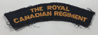 Vintage The Royal Canadian Regiment 1 1/4" x 4 1/4" Shoulder Fabric Patch Badge