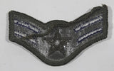 Vintage U.S. Air Force Airman First Class Olive and Blue 1 5/8" x 2 3/4" Fabric Patch Badge Insignia