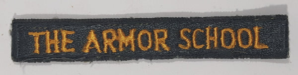 Vintage U.S. Army "The Armor School" 5/8" x 3 5/8" Fabric Patch Badge Insignia