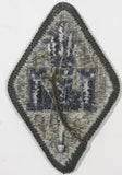 Vintage US Army Engineer Fort Leonard Wood Black on Olive Green 2" x 3 1/8" Fabric Patch Badge Insignia