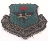 Vintage USAF US Air Force Air Education & Training Command Subdued 3" x 3" Fabric Patch Badge Insignia