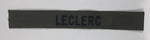 US Army Name Tape Olive Green Colored 1" x 6 5/8" Fabric Patch Badge Leclerc