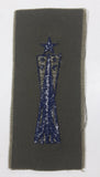 Vintage USAF US Air Force Missile Maintenance Dark Blue Thread Olive Green 2" x 4 1/2" Fabric Patch Badge Insignia