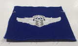 Vintage USAF US Air Force Senior Flight Medic White Thread Blue 3 1/4" x 3 3/4" Fabric Patch Badge Insignia