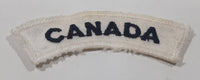 Canadian Army Canada Military Black Thread on White 7/8" x 3" Fabric Patch Badge