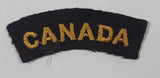 Canadian Army Canada Military Yellow Thread on Black 3/4" x 3" Fabric Patch Badge